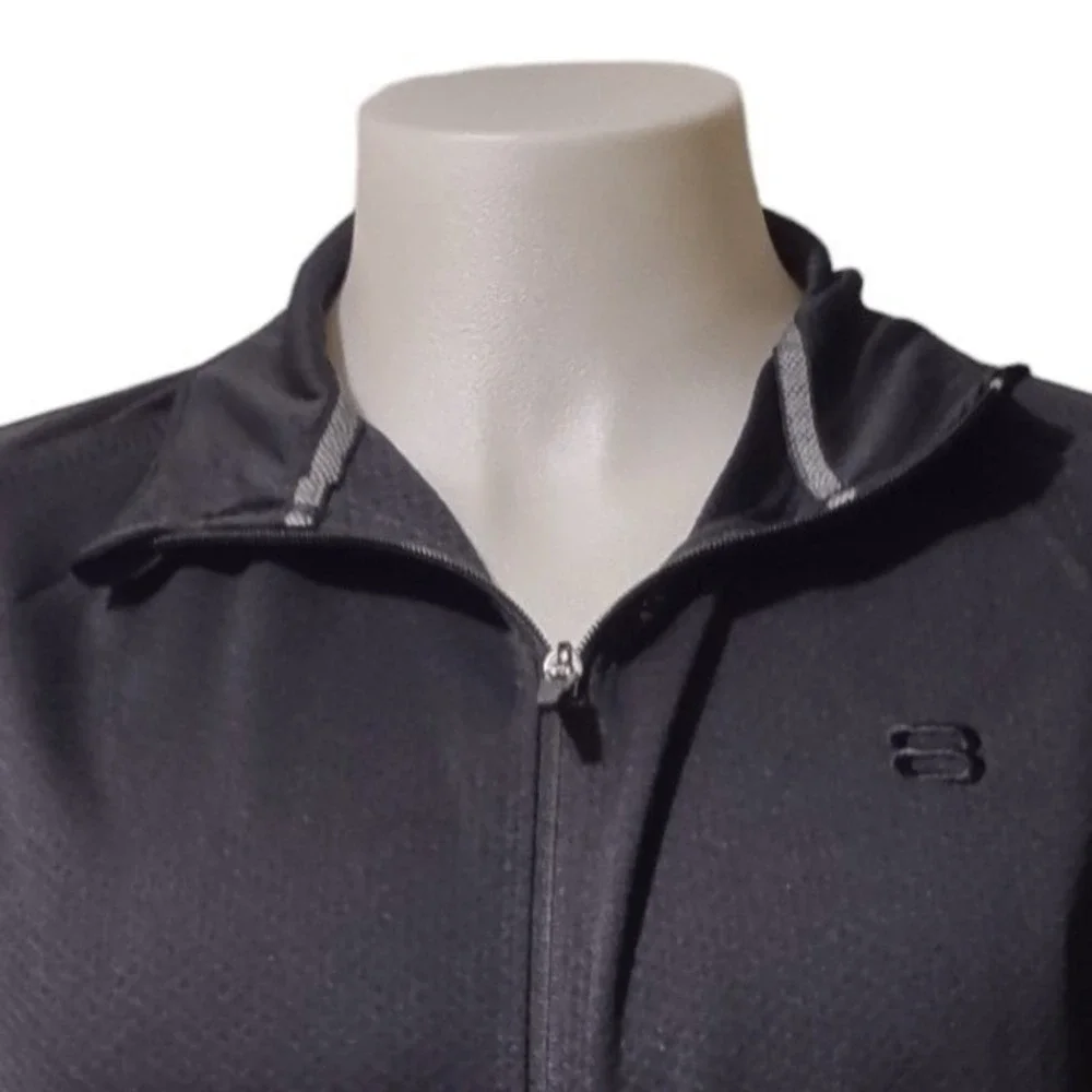Layer 8 Jacket Medium Women M Athleisure Gorp Core Black Zip Up Qwick-Dry Sporty